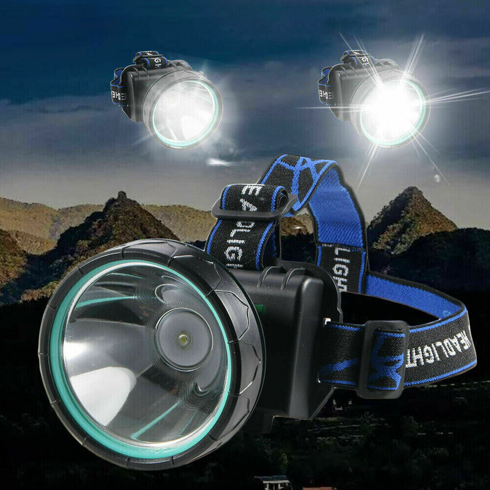 US 1-2 Pc LED Rechargeable Headlamp Super Bright Waterproof Outdoor Camp Hunting