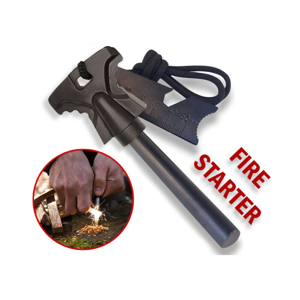US 2-4 Pack Waterproof Fire Starter Striker Flint Ferro Rod Survival Camping EDC