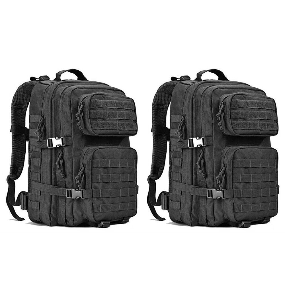 US 45L Large Military Tactical Backpacks Army Assault Pack Hiking Treek Rucksack