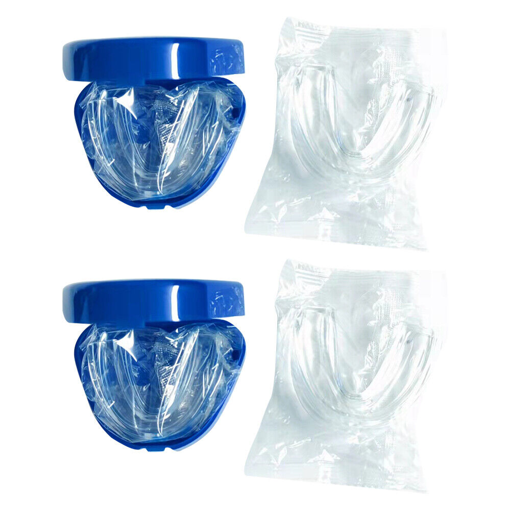 US 4-8 Pack Teeth Grinding Mouth Guard - 2 Small & 2 Large Dental Guards + Case