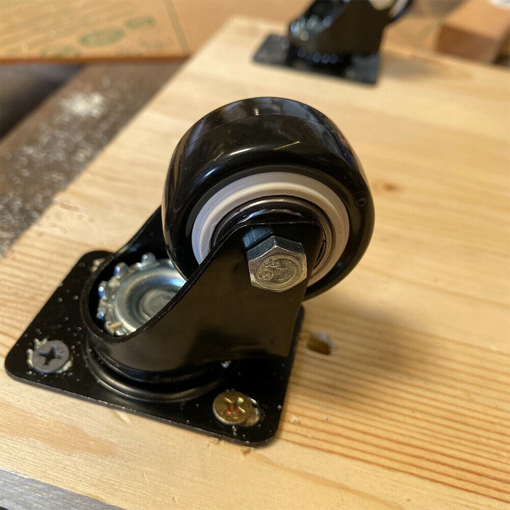 US 4-8Pc Heavy Duty Swivel Casters with Lock Brakes 2" Polyurethane Wheels