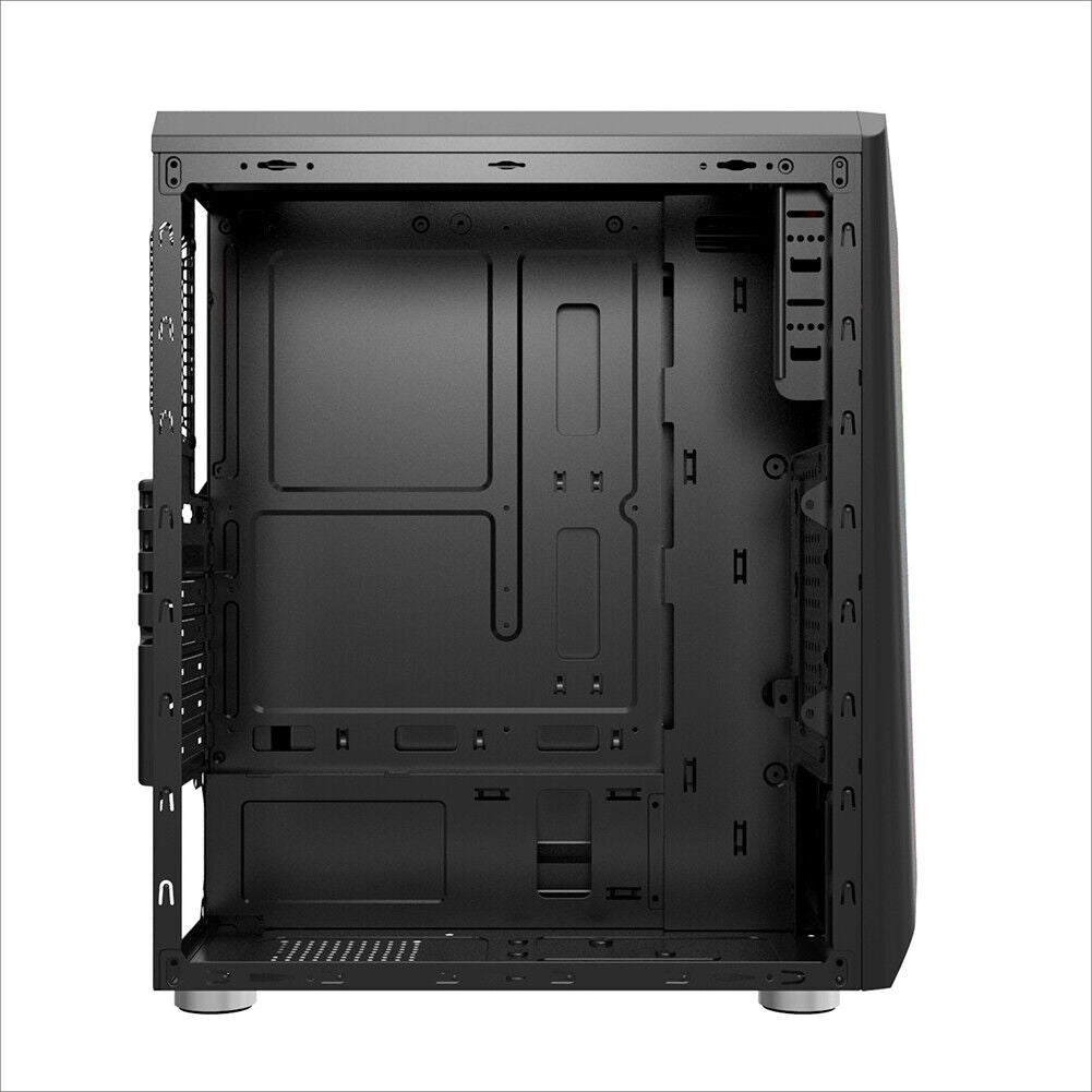 US ATX/MATX/ITX Mid Tower Case Side Panel Black White PC Gaming Computer Case