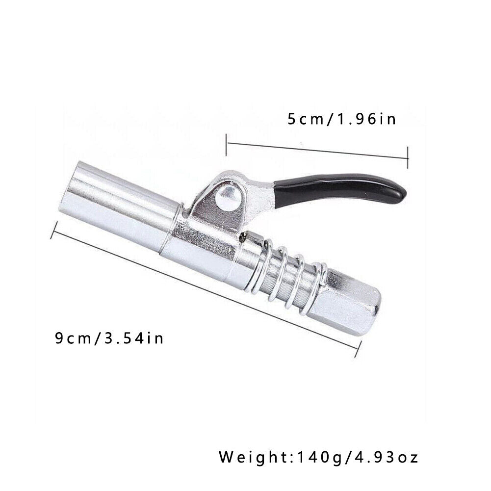 US 2-4 Pack Grease Gun Coupler Locks Onto Fittings Long-lasting Rebuildable Tool