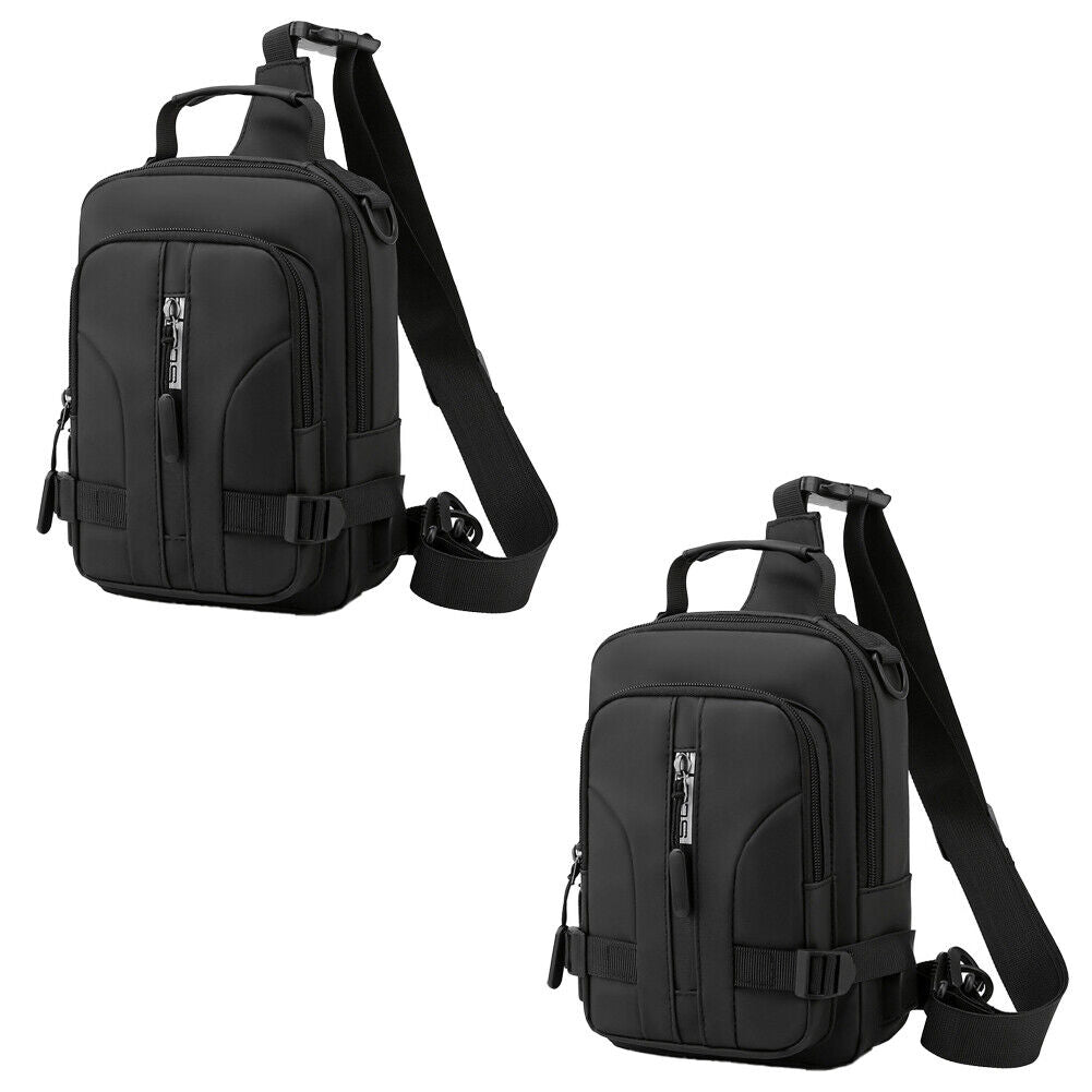 US Waterproof Men Women Sling Bag Chest Fanny Cross Travel Shoulder Backpack