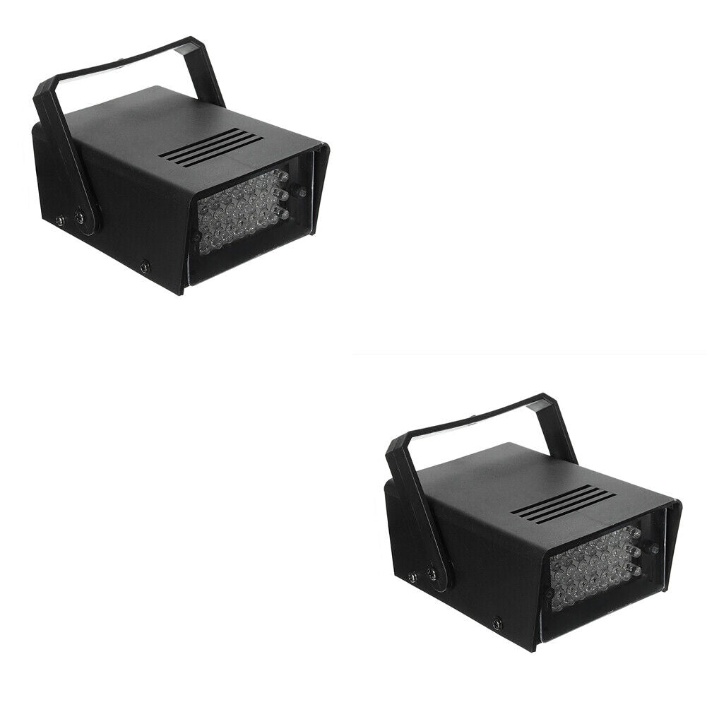 US 1-2 Pack Led Strobe Lights Party Super Bright LED Stage Effect High Flashing