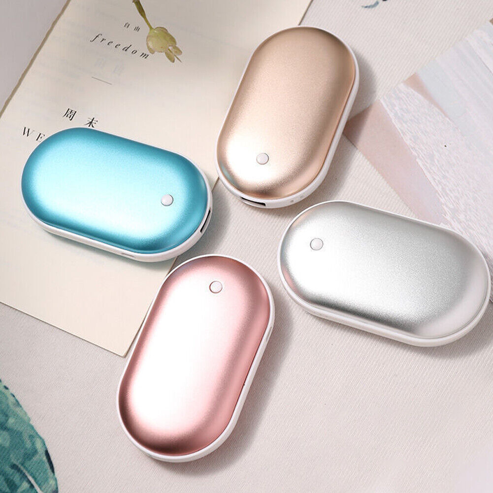 US 2-4 Pack Hand Warmers Rechargeable Power Bank USB Reusable Pocket Size Heater