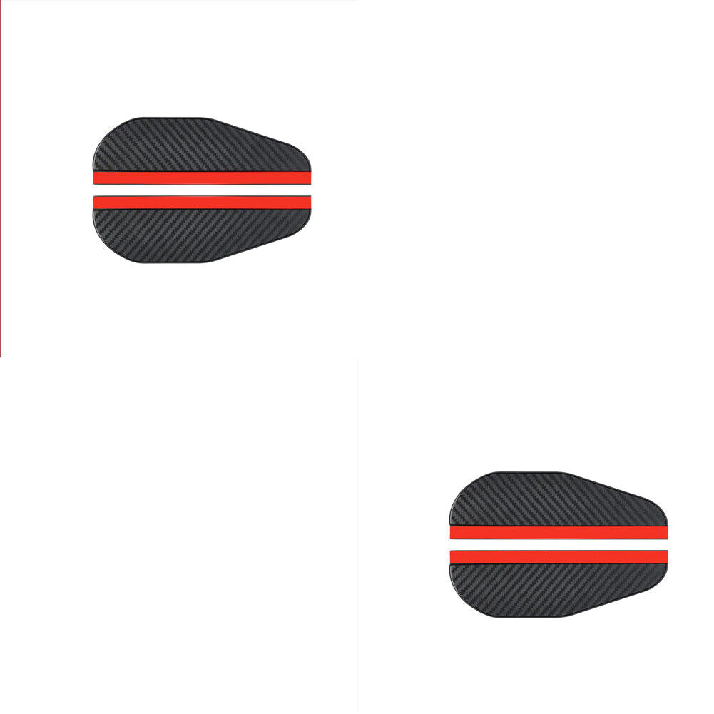 US 2-4 Rear View Side Mirror Rain Sun Visor Smoke Eyebrow Guard Carbon Fiber Car