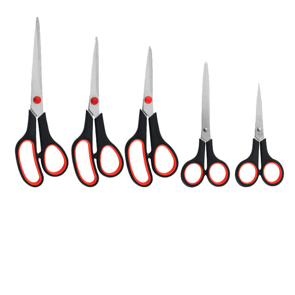 US 5-10 Pcs Scissor Set Fabric Tailor Sewing Shear Dress Crafts Leather Utility