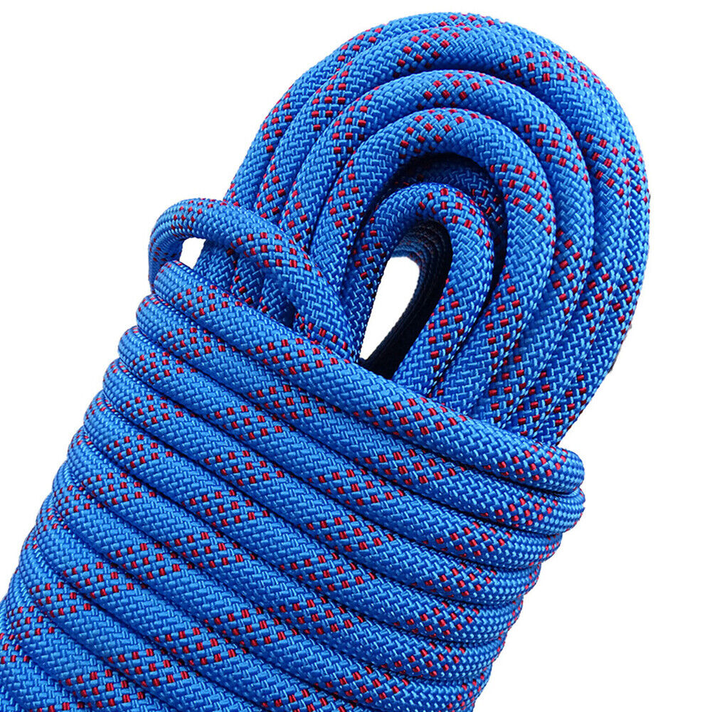 US 3300lbs Heavy Duty Climbing Rope Static Rock-Climbing Escape Rescue Cord 10MM