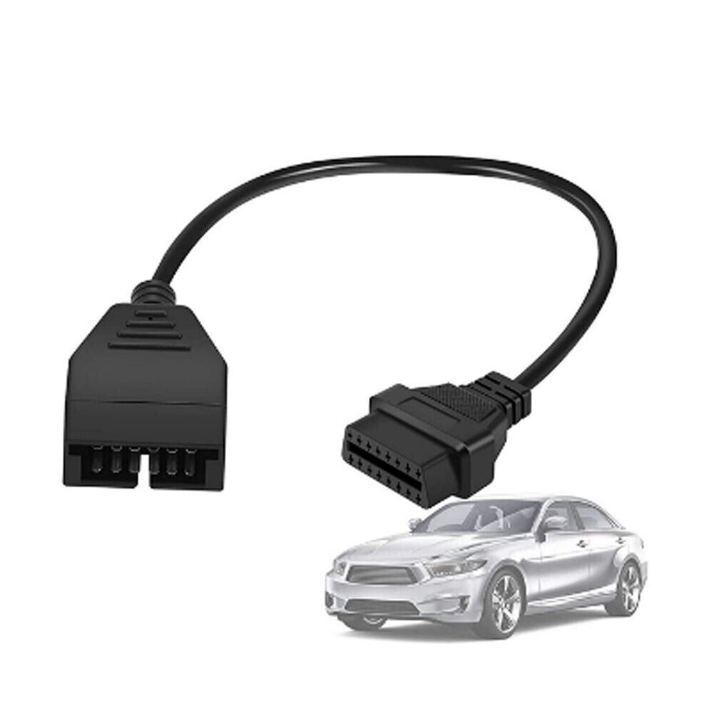 US 1-2 Pcs 12 Pin OBD1 To 16 Pin OBD2 Convertor Adapter Cable Diagnostic Scanner