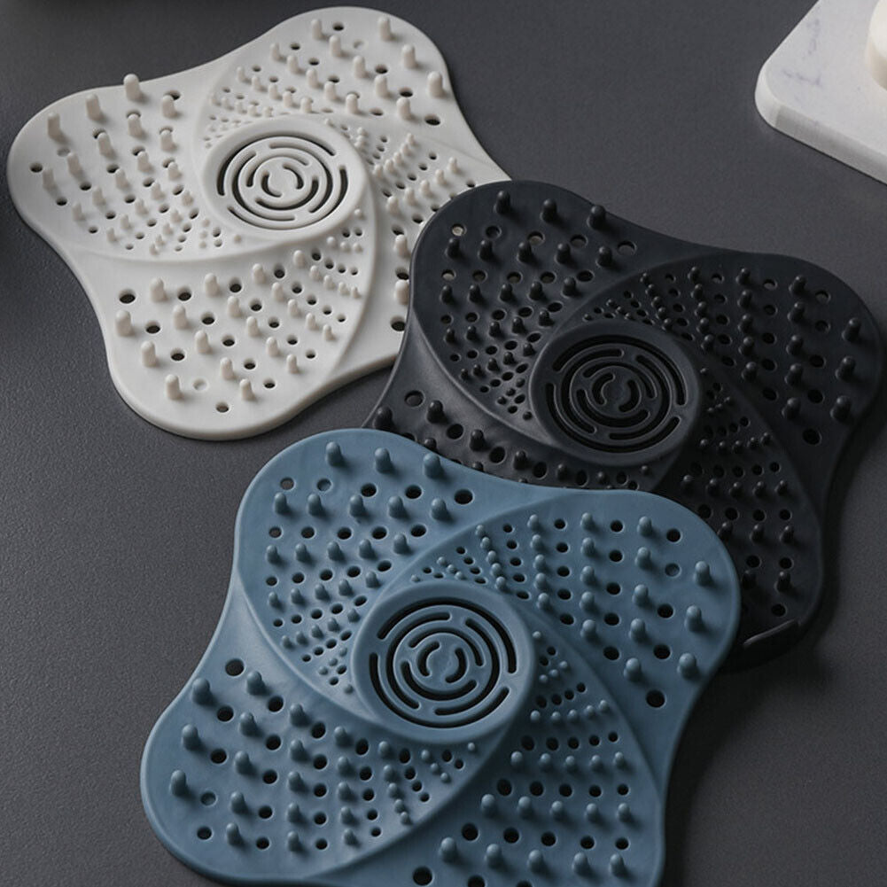 US 4-8 Pack Bathroom Drain Cover Hair Catcher Drain Strainer Covers Sink Filter