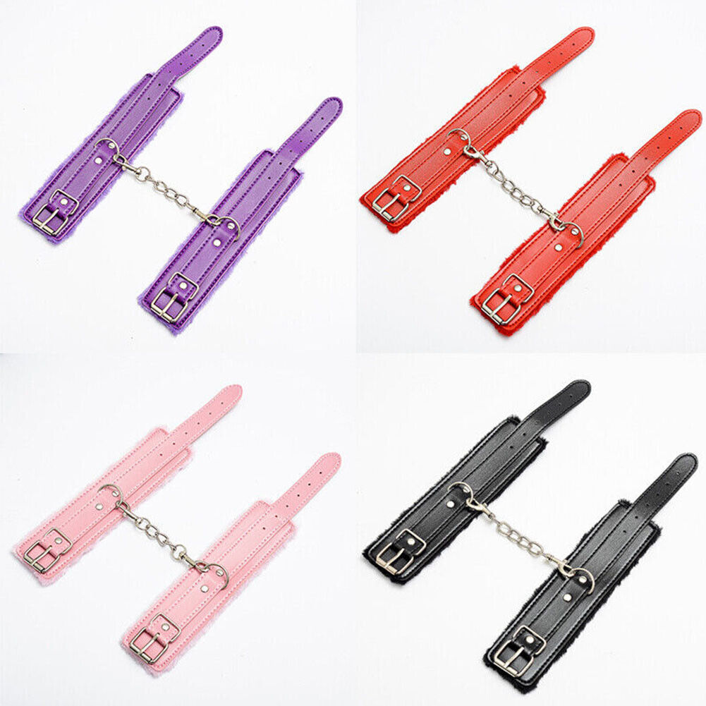 US 1-2 Pairs Couples Toy Bdsm Restraint Handcuffs Adjustable Bondage Wrist cuff