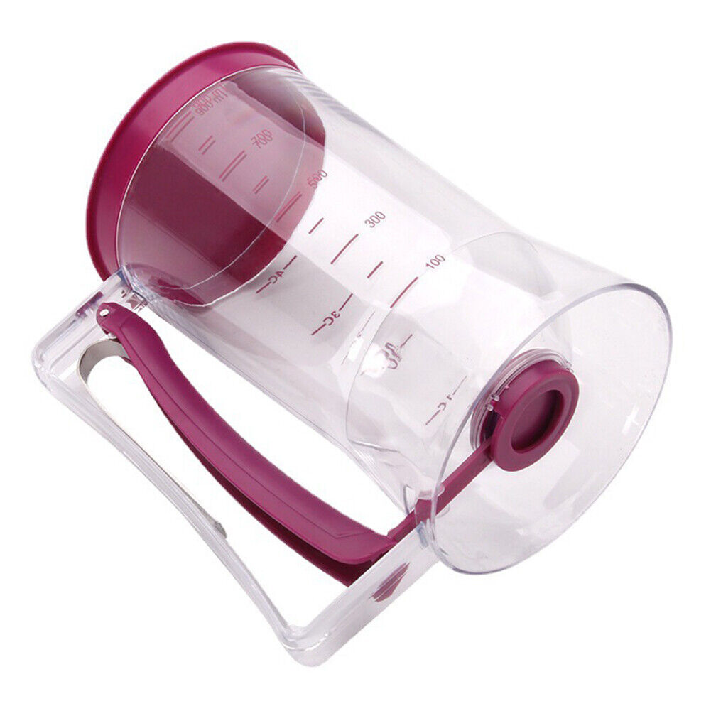 US 1-2Pc Pancake Batter Dispenser Cupcake Measuring Baking Kitchen Mix Tool900ml
