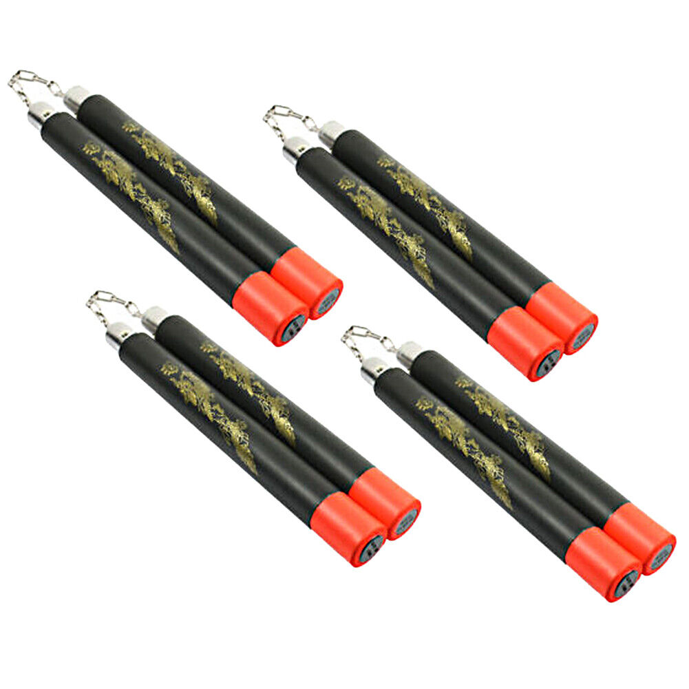 US 1-2 Pack Nunchucks Safe Foam Sponge Training Beginner Practice Dragon Pattern