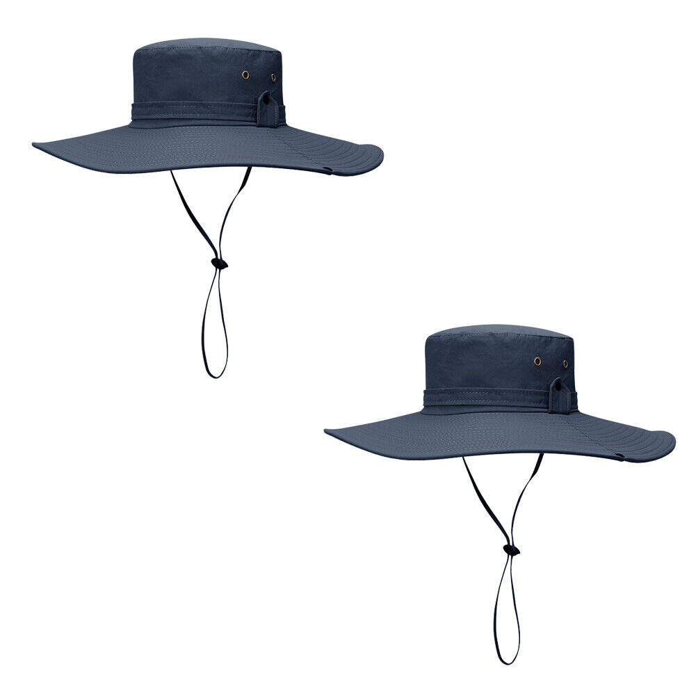 US 1-2 Pc Military Sun Block Outdoor Safari Cap Boonie Fishing Hiking Bucket Hat