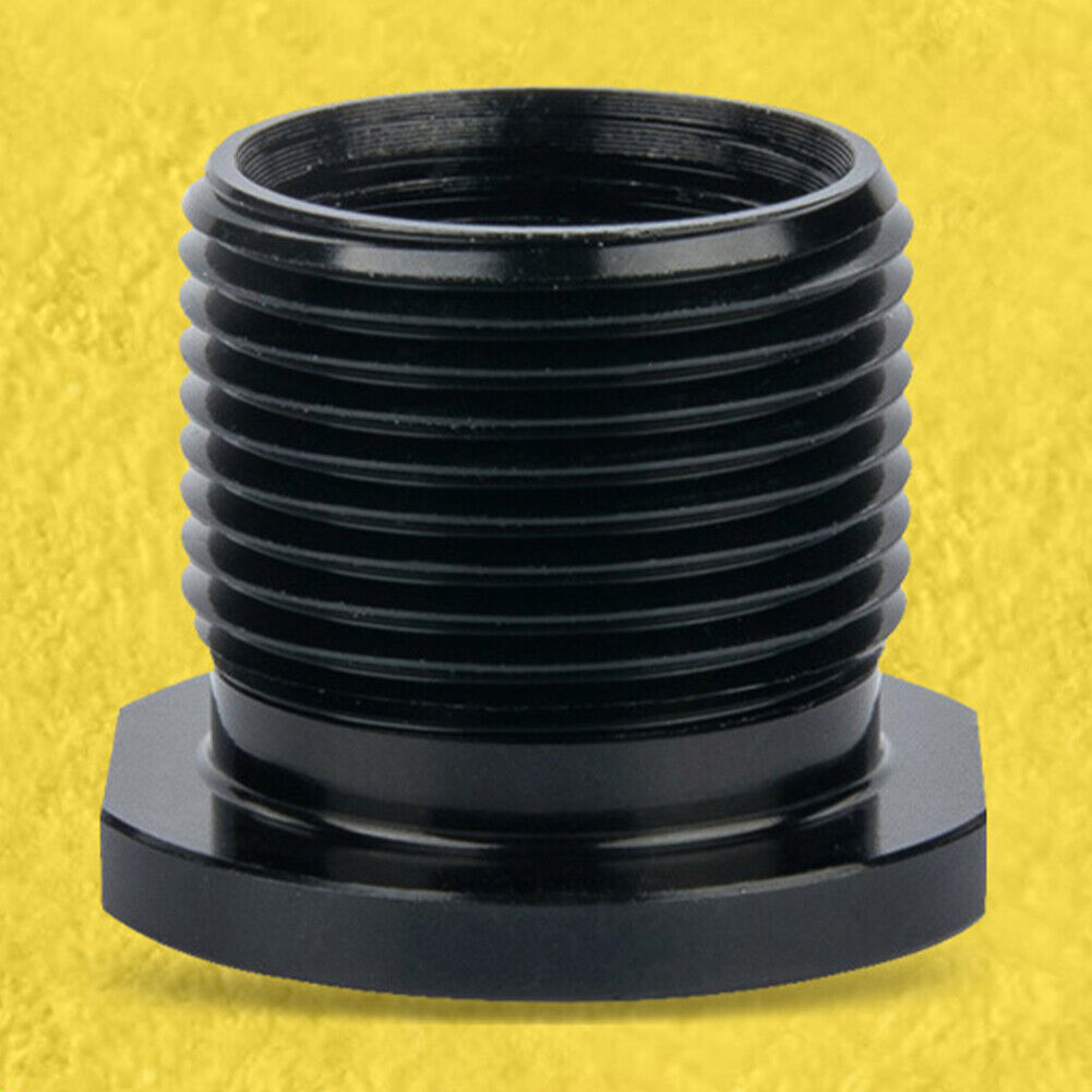 US 1-2Pc Black Stainless Steel Muzzle Converter 1/2x28 TPI to 5/8x24 TPI Washer