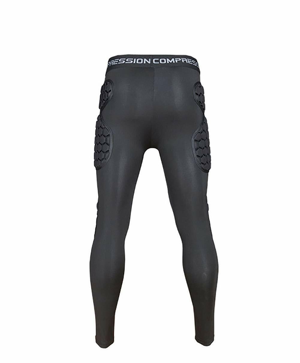 Men's Padded Compression Pants Leggings for Soccer Basketball Paintball Hockey