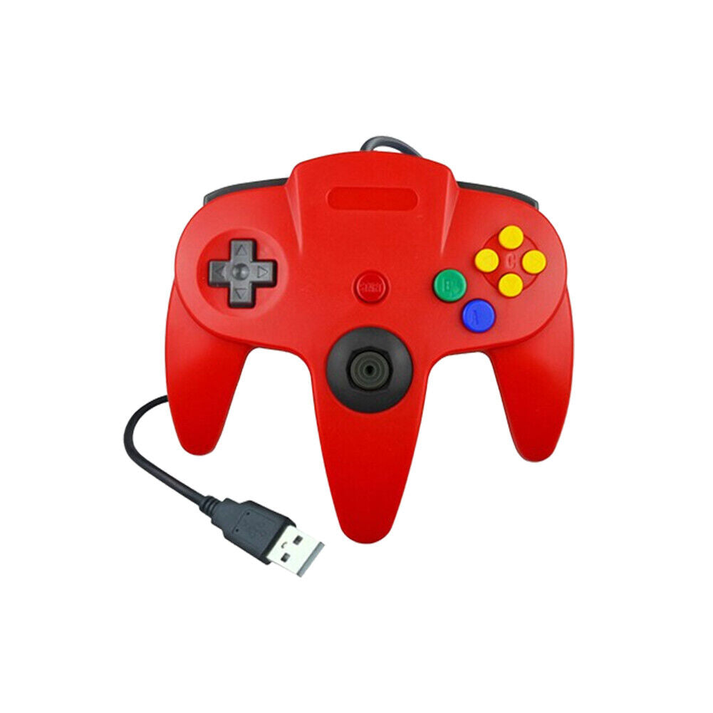 US Wired Controller Joystick Compatible With Nintendo 64 N64 Video Game Console