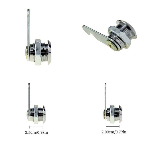 US 4 Pack Cabinet Cam Locks Set Keyed Alike Secure Drawer File RV Locks 4 Size