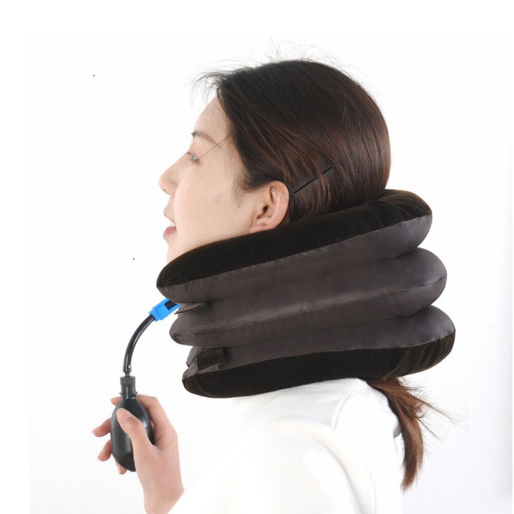 US 1-2 Pcs Cervical Neck Traction Device Instant Neck Pain Relief Brace Therapy