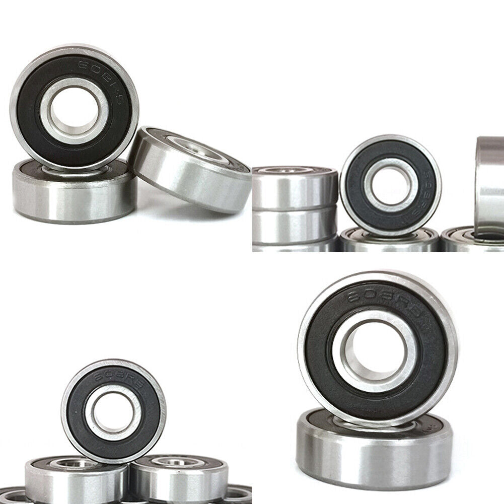 US 10-20Pack 608-2RS Wheel Bearings (for Any Product Using Skate Wheels) Chrome