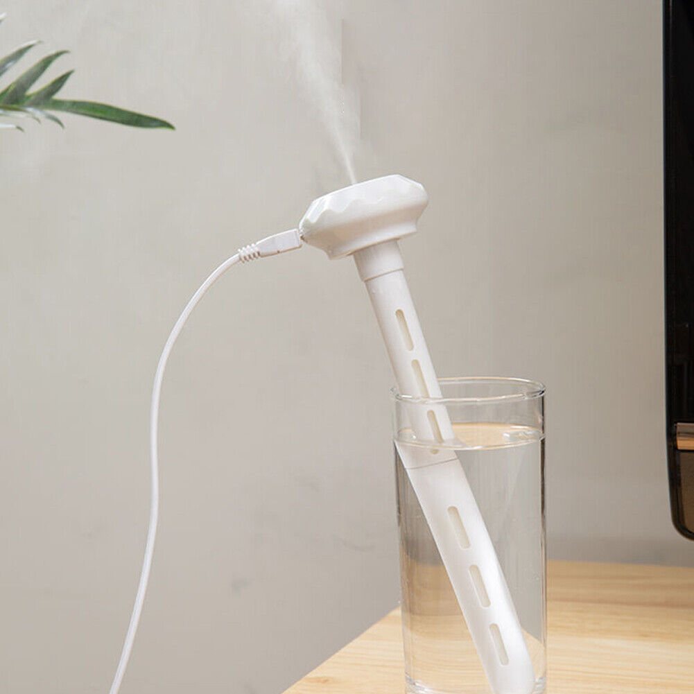 US 2-4 Pcs Portable Mini Cool Mist Humidifier USB-Powered With Nightlight Travel