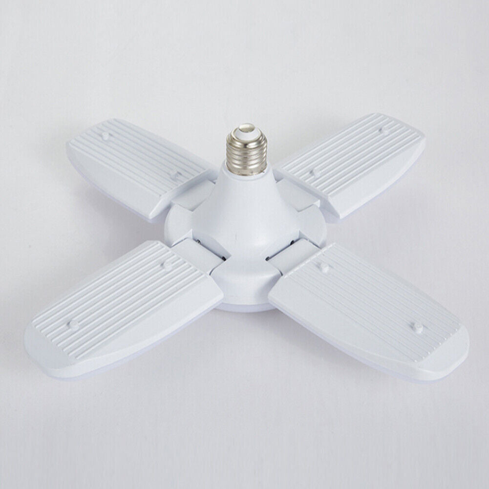 US LED Garage Light Bulb Deformable Ceiling Fixture Lights Warehouse Lamp E27