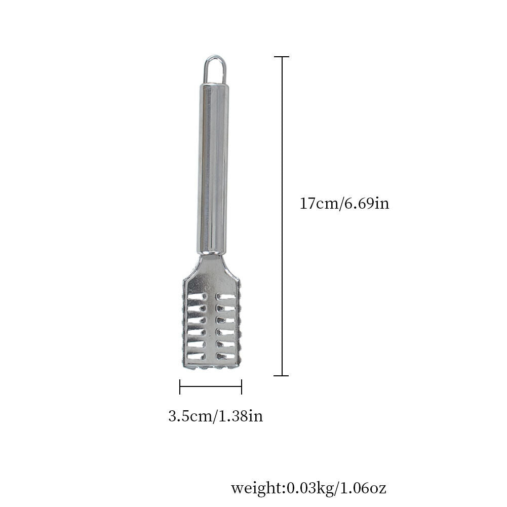 US 1-2 Pack Fish Scaler Brush Scraper Remover Stainless Steel Sawtooth Handle