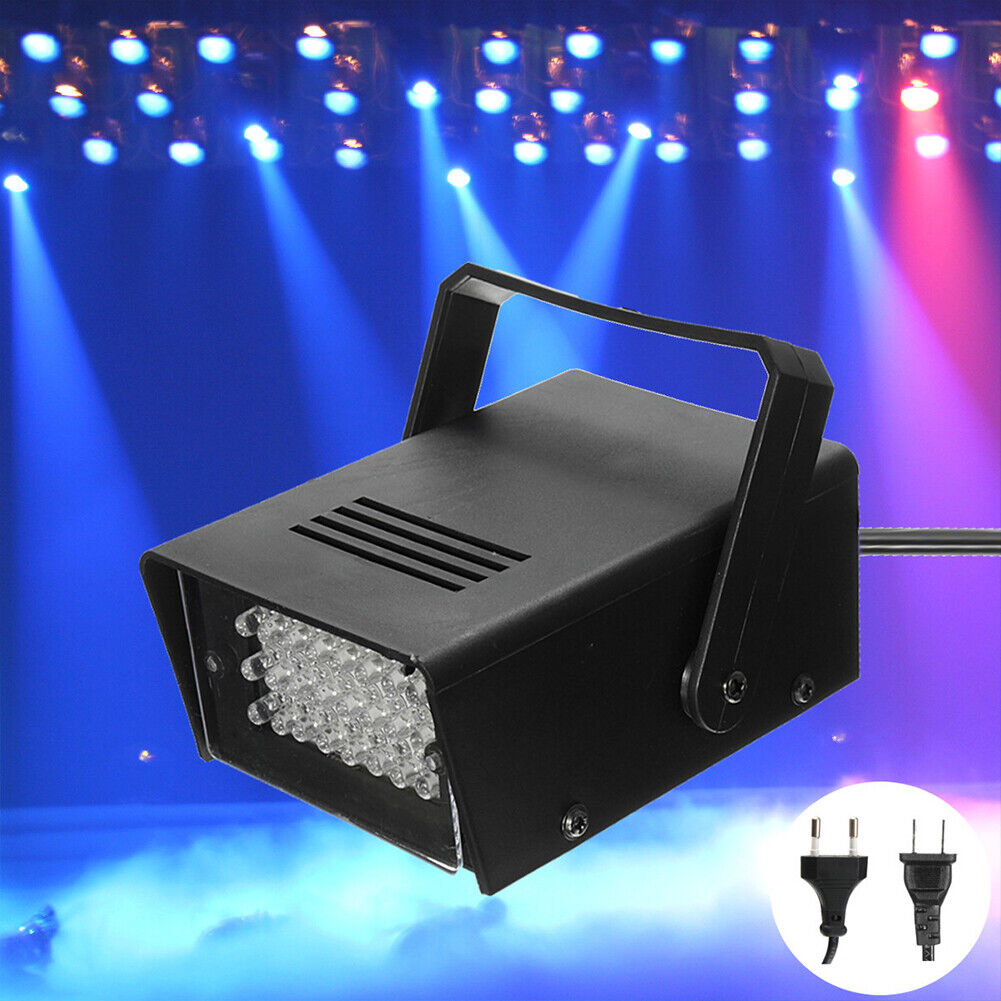 US 1-2 Pack Led Strobe Lights Party Super Bright LED Stage Effect High Flashing