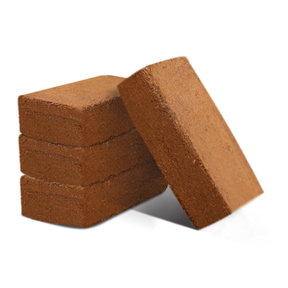 US 2-4Pc 650G Coco Coir Bricks Coconut Fiber Organic Soil Plant Growing Media