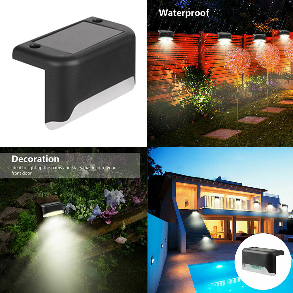 US 5-10 Pack Solar Deck Lights LED Outdoor Waterproof Railing Wall Patio Garden