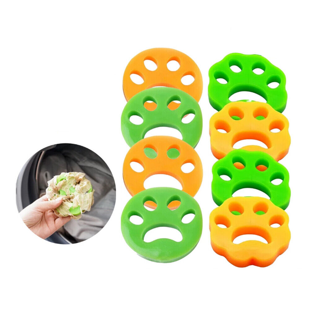 US 2-4 Pcs Reusable Pet Hair Remover Cat Dog Fur Catcher Laundry Washing Machine