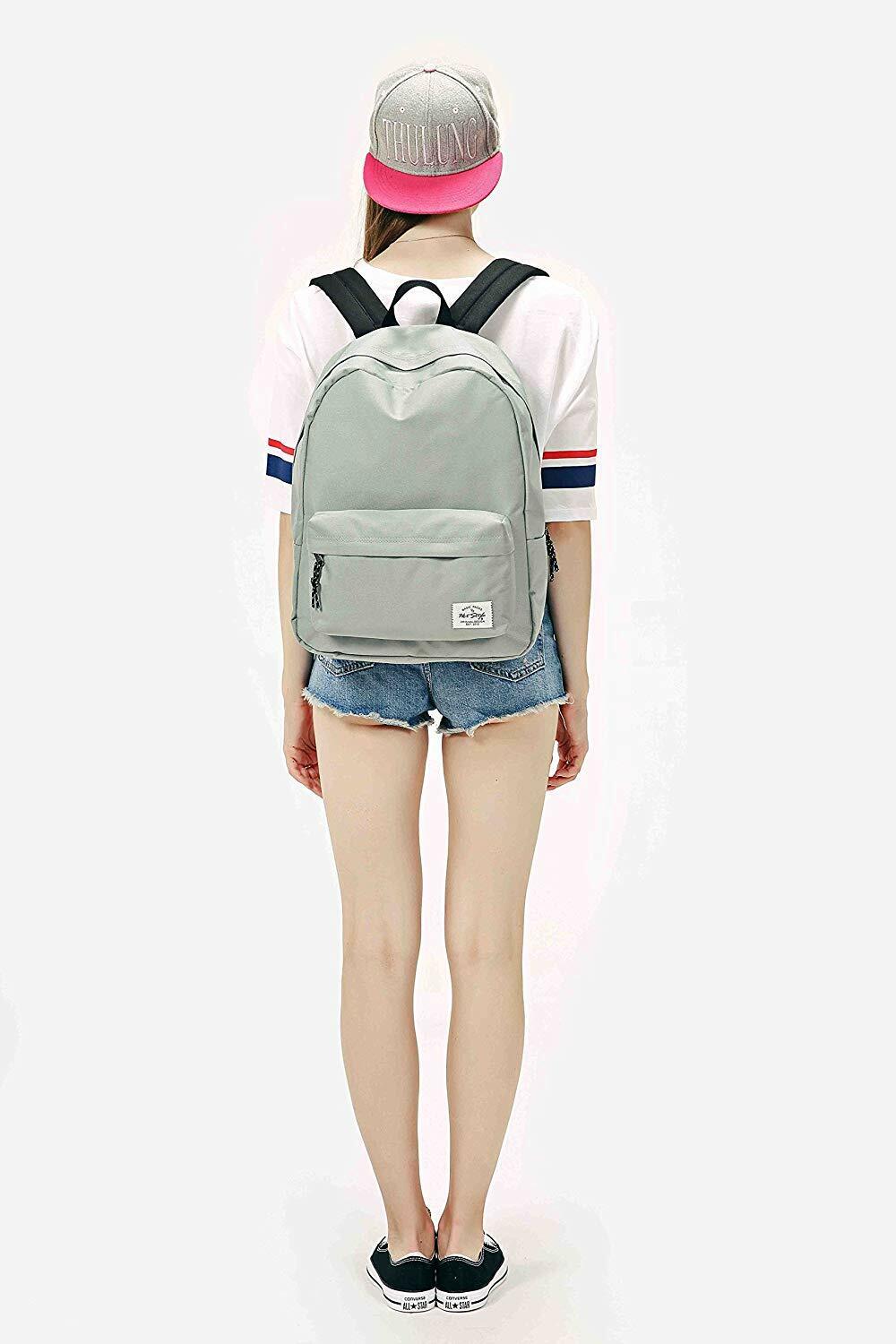SIMPLAY Classic School Backpack Bookbag, 17"x12.5"x5",Assorted Colors and Prints
