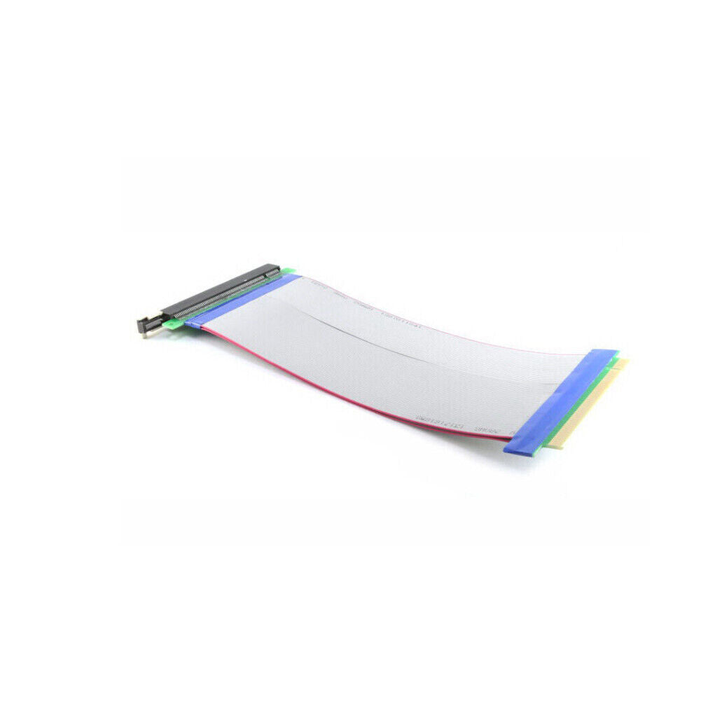 US 1-2 Pc PCI-E Express 16X-16X Power Riser Extender Card Molex IDE Ribbon Cable