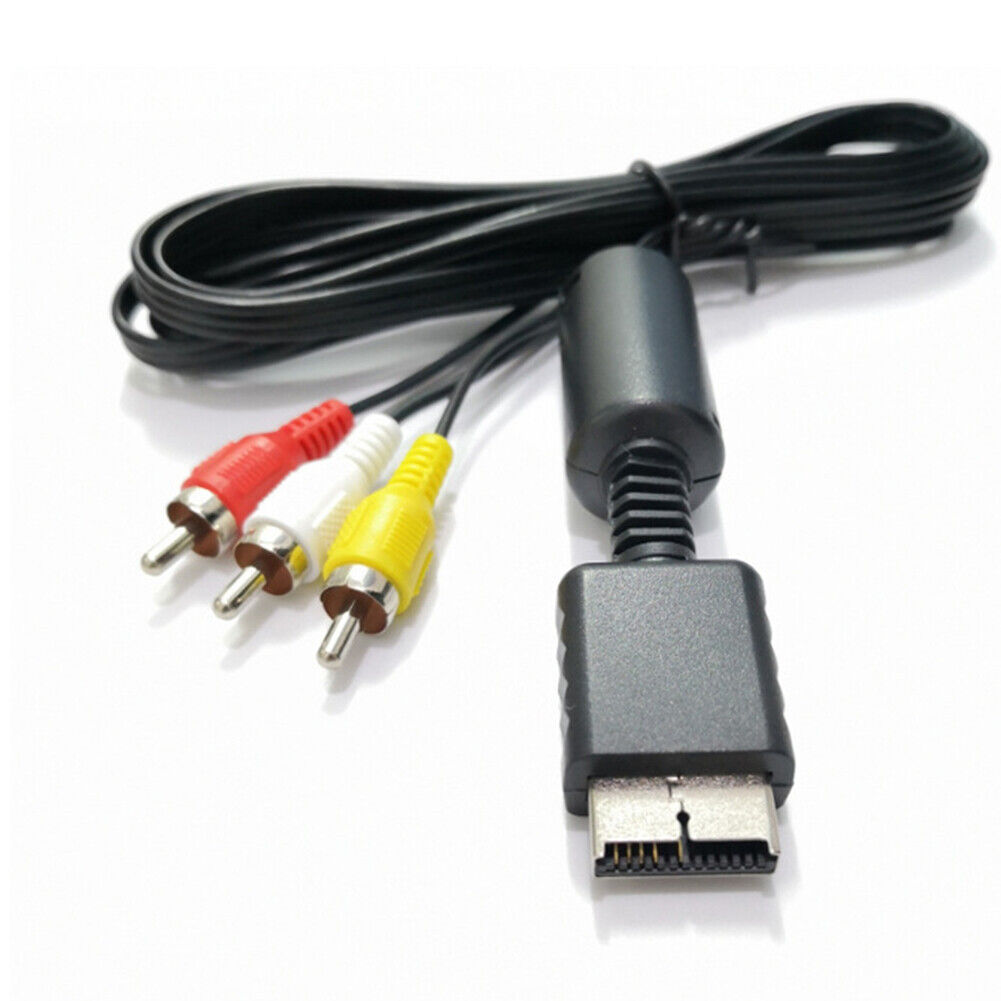 US4-8Pc Power Supply AV TV Cable For Sony Playstation 2 PS2 Slim Charger Adapter