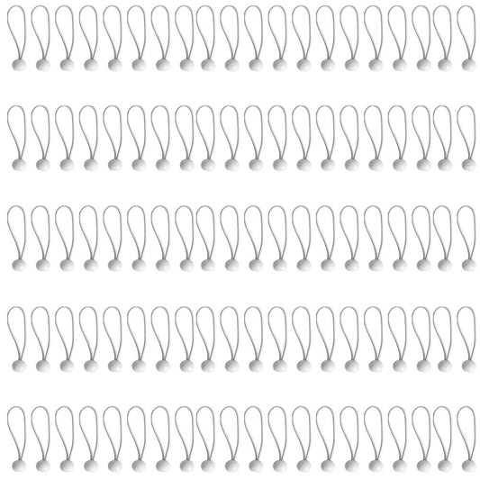 US 6" White Ball Bungee Bungie Cord Heavy Duty Canopy Tarp Tie Downs Straps