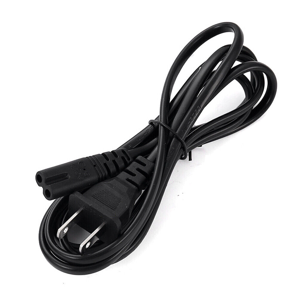 US 5-10 Pc 2 Prong AC Power Cord Cable for PS4 PS3 PS2 Slim XBOX PC Monitor TV