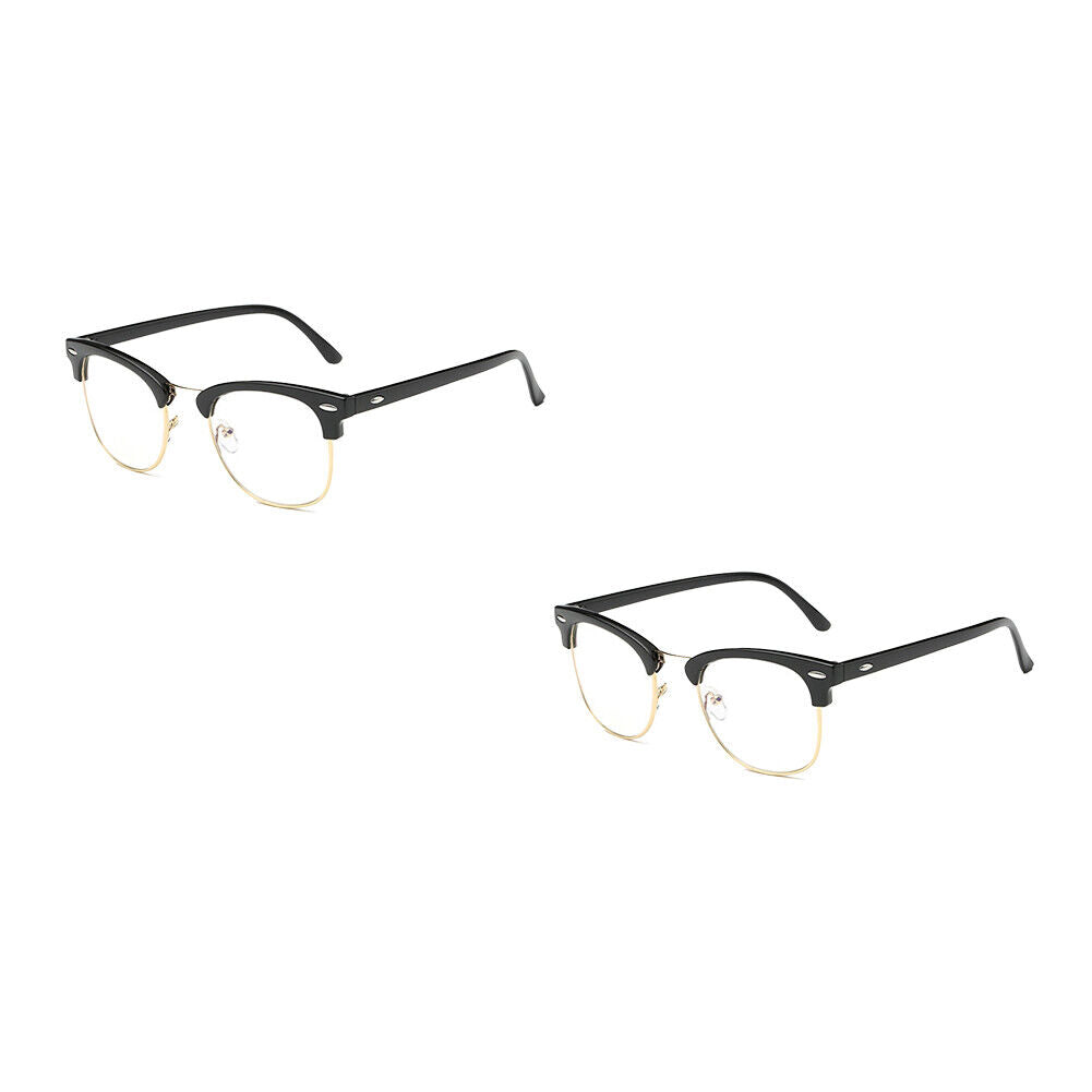US 2-4 Pairs Blue Light Blocking Glasses Vintage Computer Gamer Gaming Men Women