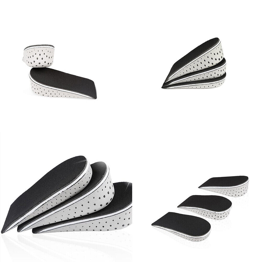 US 2-4 Pairs Men Women Invisible Height Increase Insoles Heel Lift Taller Pad