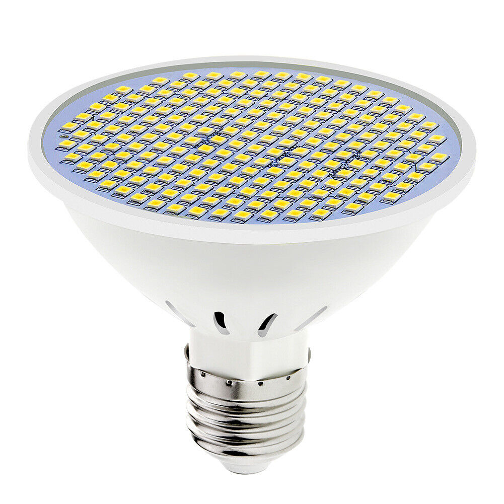 US 2-4 Pcs Led Grow Light Bulb Full Spectrum Plant Hydroponic Indoor Garden Lamp