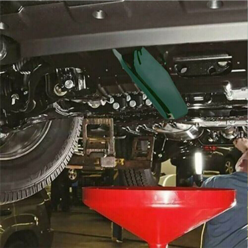 US 2-4 Pc 19.68''x7.87'' Funnel Oil Draining Tool Foldable Filter Reusable Drain