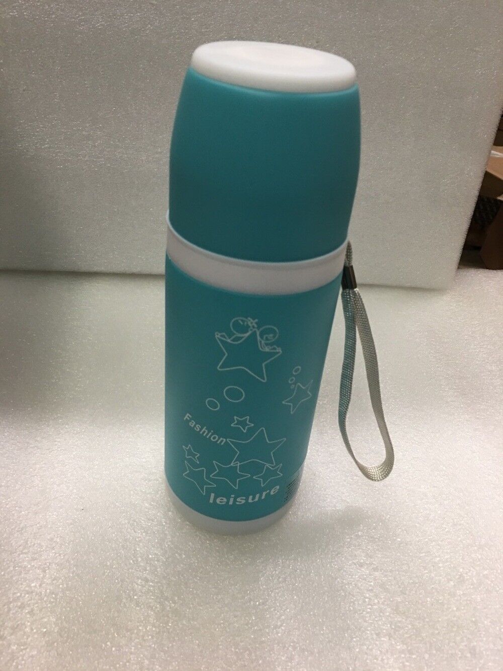 Thermos Cup 15OZ Stainless Steel Water Bottle Leak Proof 3D Cup Cover Slip