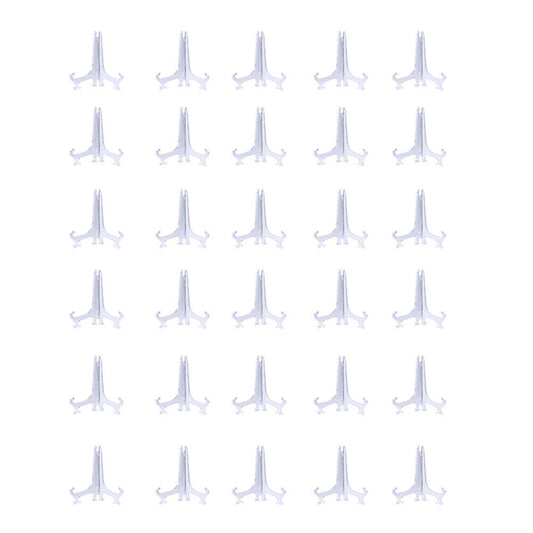US 30-60 Pack 3" Clear Acrylic Easels Plate Stands Holders Display Decoration