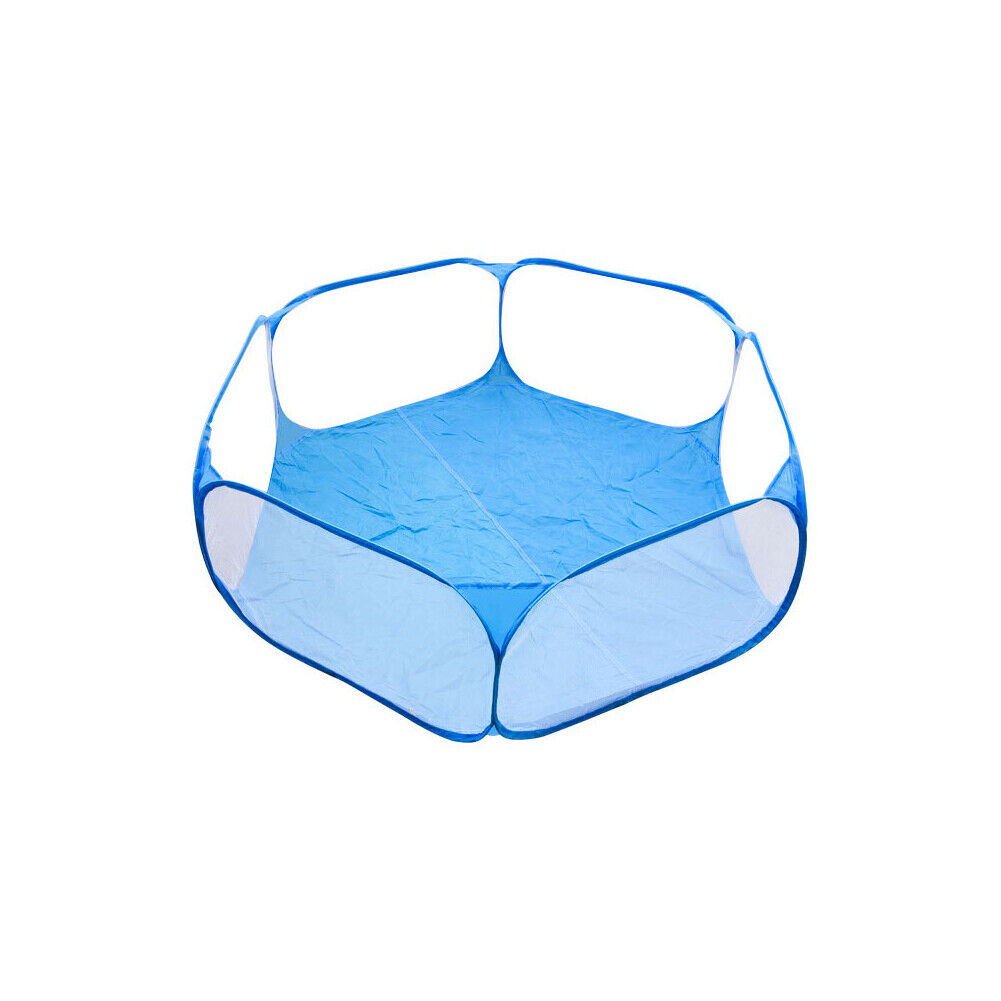 US Small Animal Cage Tent Breathable Transparent Pet Playpen Portable Yard Fence
