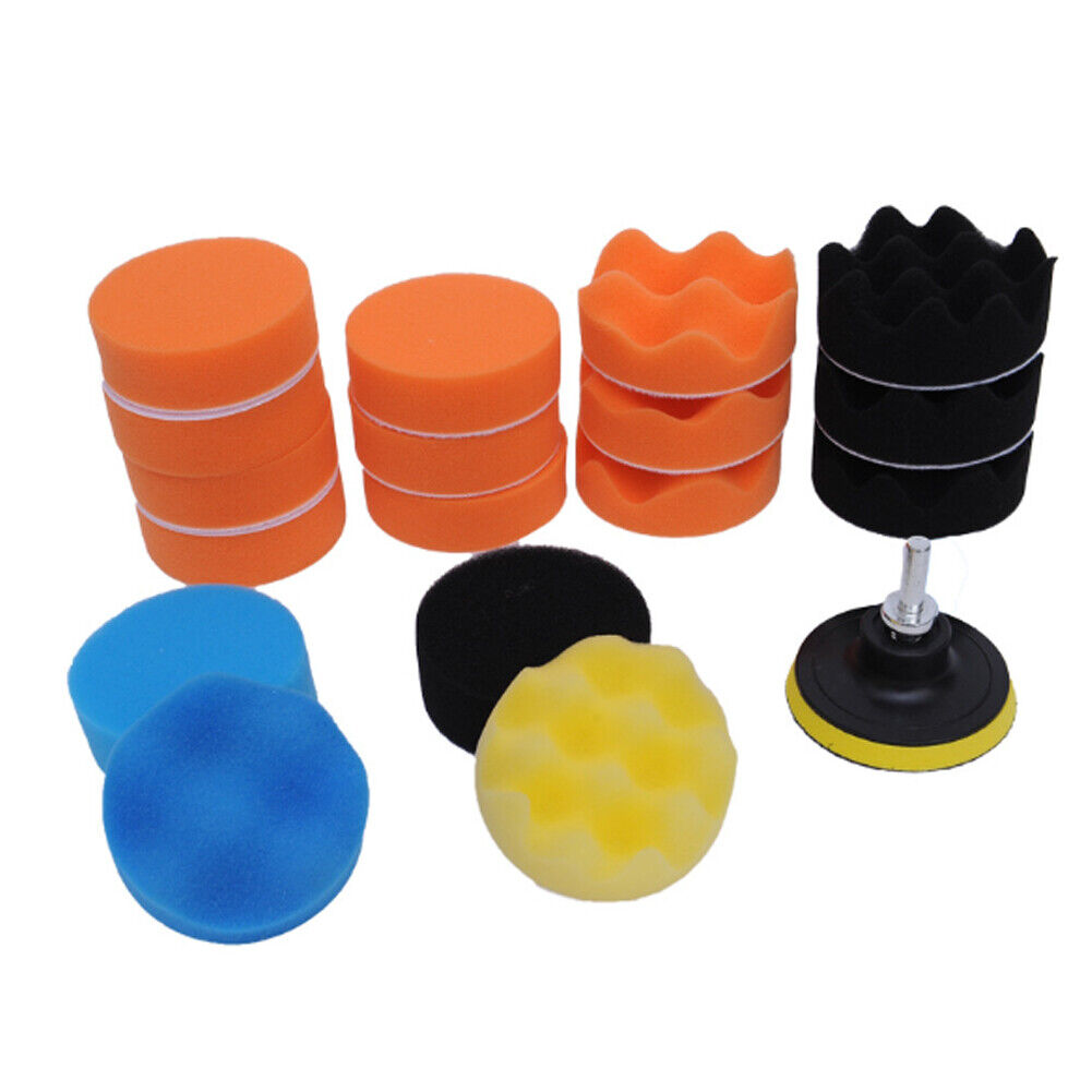 US 2-4 Pack 3 inch Car Polishing Buffing Pads for Drill Sponge Kit Set Waxing