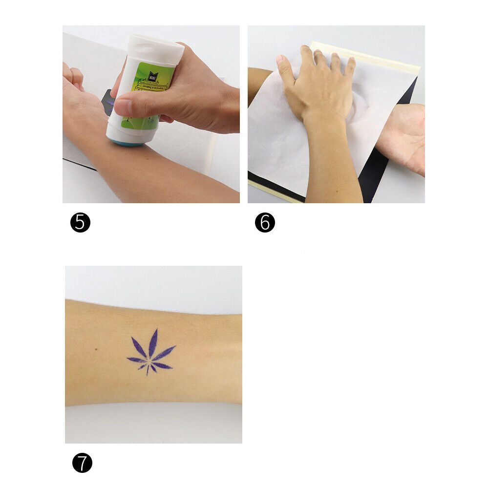 US 30-60 Sheet Tattoo Transfer Paper Stencil Thermal Tracing Hectograph DIY