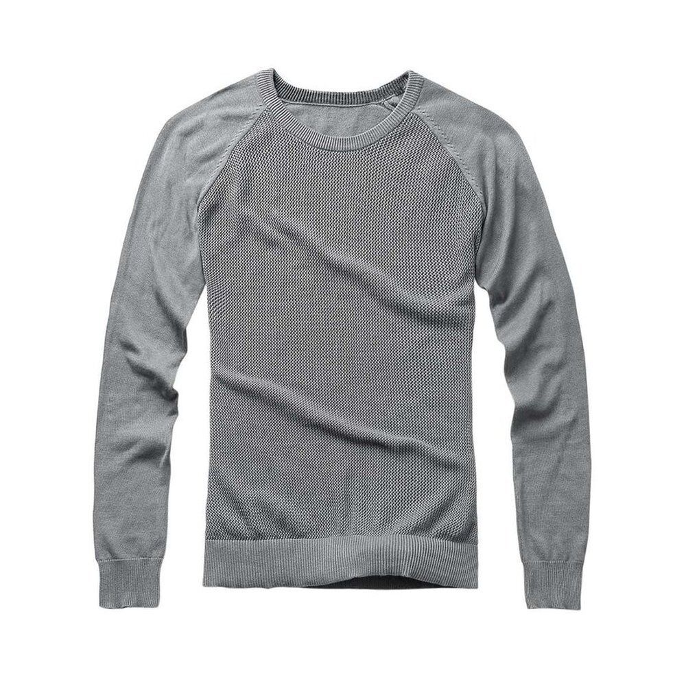 Round Neck Men's Spring Fall Sweater