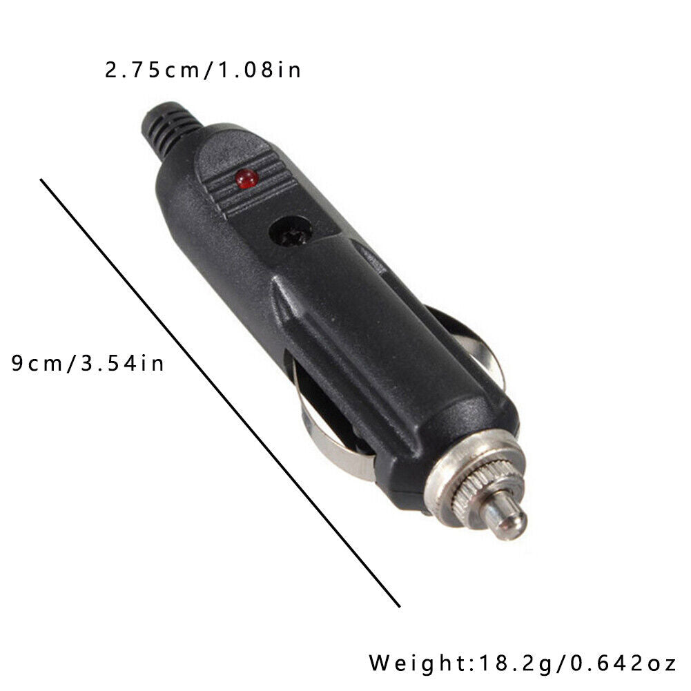 US 4-8 Pcs 12V Male Car Cigarette Lighter Socket Boat Tractor Motorcycle Adapter