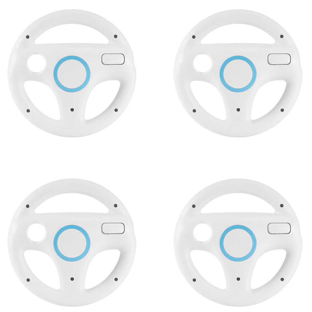 US 2-4 Pack Mario Kart Racing Steering Wheel for Nintendo Wii Remote Controller