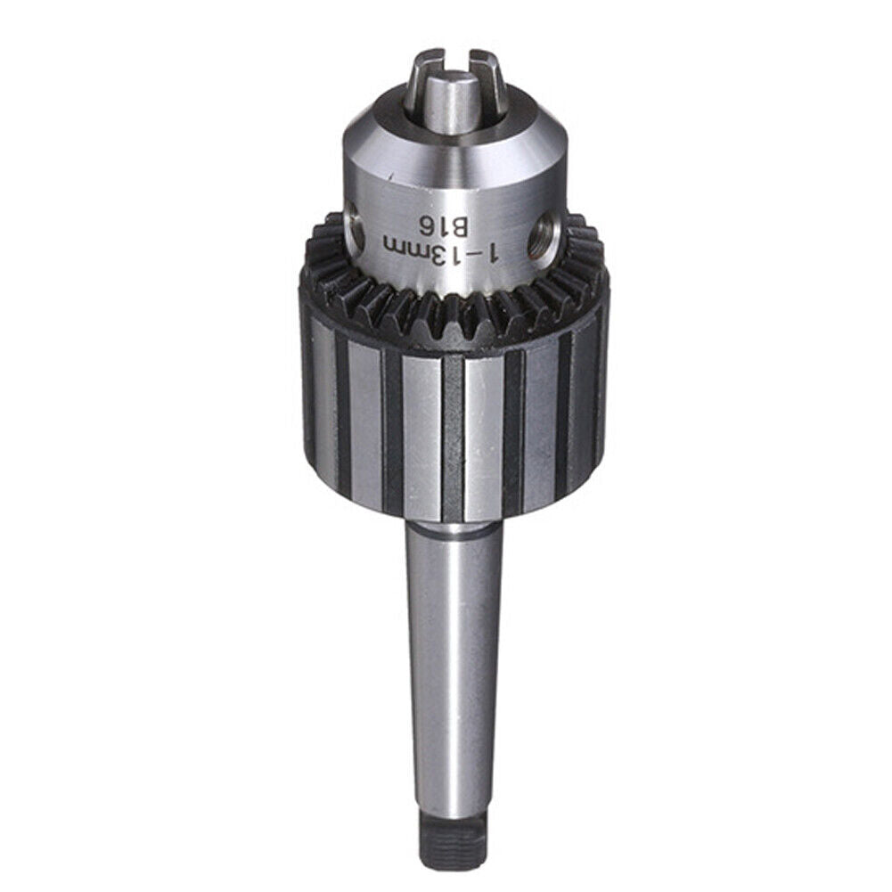 US Woodworking 1/2 Inch Diameter Drill Chuck with 2 Morse Taper Mount Mini Metal